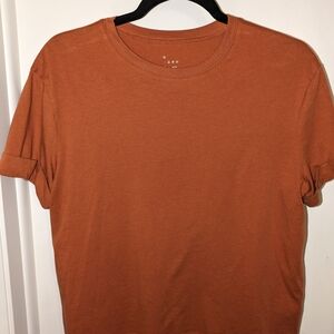 a new day Burnt Orange/Rust Short Sleeve Crew Neck Tee